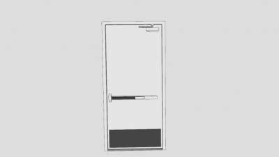 金属门SU模型下载_sketchup草图大师SKP模型