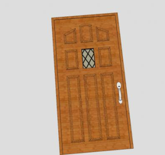 外门SU模型下载_sketchup草图大师SKP模型