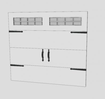 升降门SU模型下载_sketchup草图大师SKP模型
