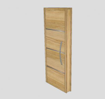 标准的室内门SU模型下载_sketchup草图大师SKP模型