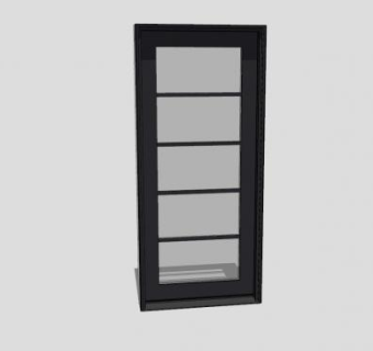 现代摆动铰链门SU模型下载_sketchup草图大师SKP模型