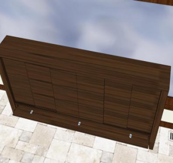 电视柜SU模型下载_sketchup草图大师SKP模型