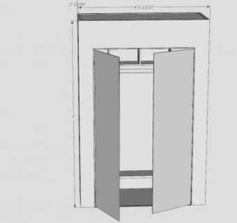 衣橱SU模型下载_sketchup草图大师SKP模型