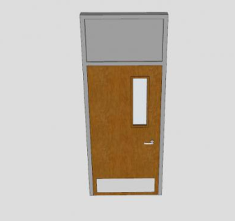 教室门SU模型下载_sketchup草图大师SKP模型