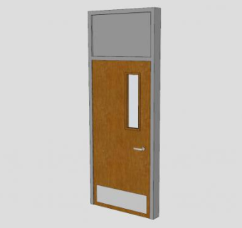 铝木门SU模型下载_sketchup草图大师SKP模型