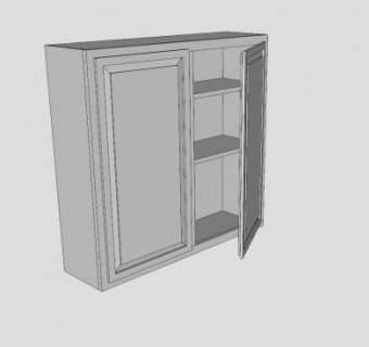 墙柜SU模型下载_sketchup草图大师SKP模型