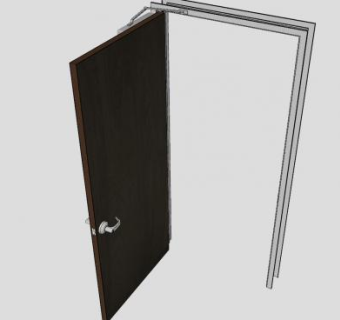 商业办公门SU模型下载_sketchup草图大师SKP模型