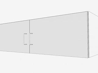 长方形门壁柜SU模型下载_sketchup草图大师SKP模型