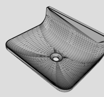 现代陶瓷台盆SU模型下载_sketchup草图大师SKP模型