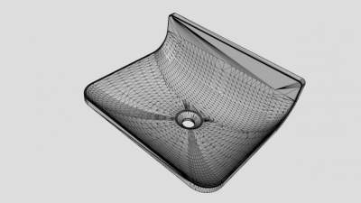 现代陶瓷台盆SU模型下载_sketchup草图大师SKP模型