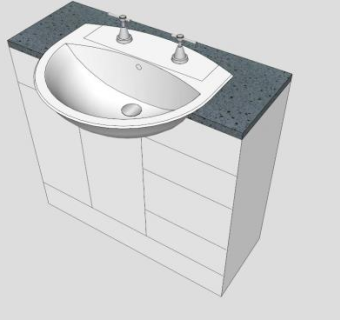 家居卫浴柜SU模型下载_sketchup草图大师SKP模型