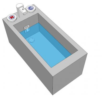 卫生间标准浴缸SU模型下载_sketchup草图大师SKP模型
