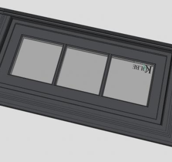 矩形窗SU模型下载_sketchup草图大师SKP模型