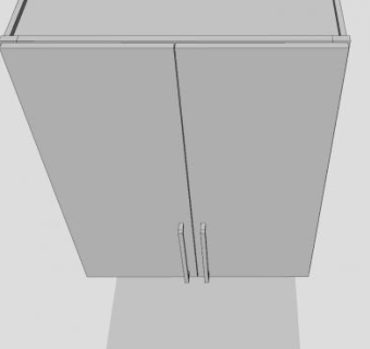 橱柜滑动型抽屉SU模型下载_sketchup草图大师SKP模型