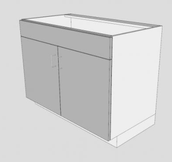 水槽底座柜SU模型下载_sketchup草图大师SKP模型