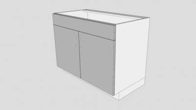 水槽底座柜SU模型下载_sketchup草图大师SKP模型