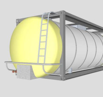 罐式集装箱的SU模型设计_su模型下载 草图大师模型_SKP模型