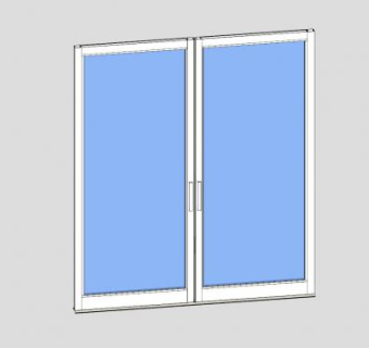 铝制滑动门SU模型下载_sketchup草图大师SKP模型