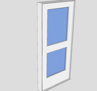外摆铰链门SU模型下载_sketchup草图大师SKP模型