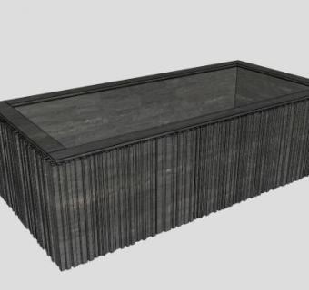 石壁式淋浴浴缸SU模型下载_sketchup草图大师SKP模型