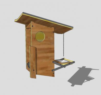 鸟舍SU模型下载_sketchup草图大师SKP模型