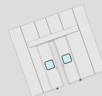 推拉门SU模型下载_sketchup草图大师SKP模型