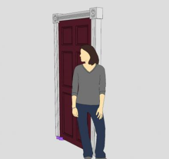 六面板外观门SU模型下载_sketchup草图大师SKP模型