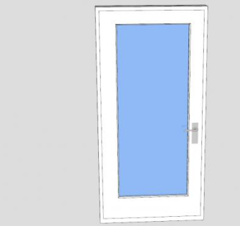 法式铰链门SU模型下载_sketchup草图大师SKP模型