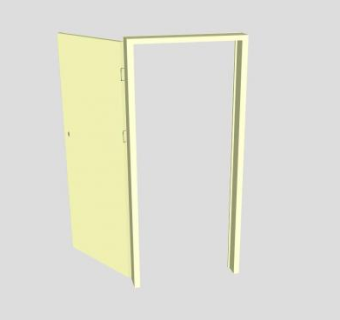 吸塑球形锁门SU模型下载_sketchup草图大师SKP模型