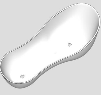 现代卫浴白色浴缸SU模型下载_sketchup草图大师SKP模型