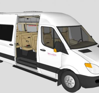 12座商务车的SU模型_su模型下载 草图大师模型_SKP模型