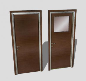 室内复合工艺门SU模型下载_sketchup草图大师SKP模型