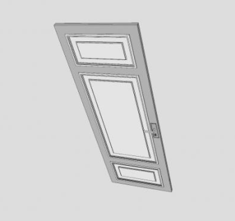 模压门五金门锁SU模型下载_sketchup草图大师SKP模型
