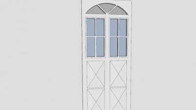 免漆玻璃门SU模型下载_sketchup草图大师SKP模型