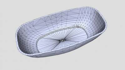 黎明自由浴水浴SU模型下载_sketchup草图大师SKP模型