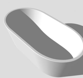 不含丙烯酸立式浴缸SU模型下载_sketchup草图大师SKP模型