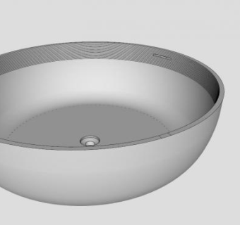 露娜自由泳水浴浴缸SU模型下载_sketchup草图大师SKP模型