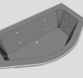 喷射式浴缸SU模型下载_sketchup草图大师SKP模型