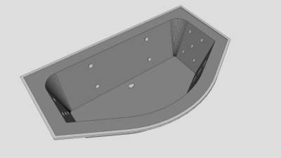 喷射式浴缸SU模型下载_sketchup草图大师SKP模型