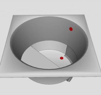 亚洲风格泡浴缸SU模型下载_sketchup草图大师SKP模型
