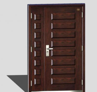 钢木门SU模型下载_sketchup草图大师SKP模型
