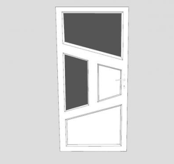 塑料门SU模型下载_sketchup草图大师SKP模型