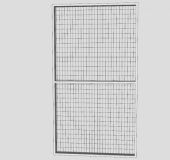 不锈钢网状门SU模型下载_sketchup草图大师SKP模型