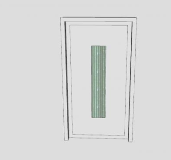 塑料玻璃门SU模型下载_sketchup草图大师SKP模型