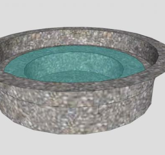 鸟式浴盆浴缸SU模型下载_sketchup草图大师SKP模型