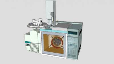 气相色谱仪的SU模型设计_su模型下载 草图大师模型_SKP模型