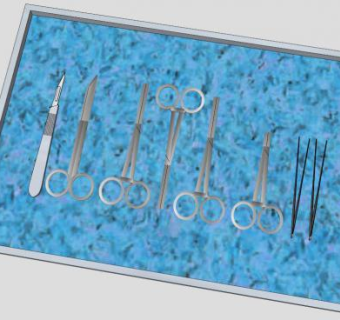 医疗手术剪镊子SU模型_su模型下载 草图大师模型_SKP模型