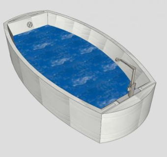 库维特浴缸SU模型下载_sketchup草图大师SKP模型