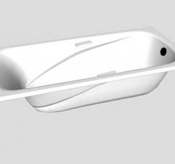 现代亚克力浴室浴缸SU模型下载_sketchup草图大师SKP模型