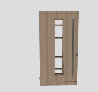 木门推拉门SU模型下载_sketchup草图大师SKP模型